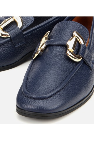 Hotiç Kadın Deri Lacivert Tokalı Klasik Loafer 01ayh312390a680 Lacivert