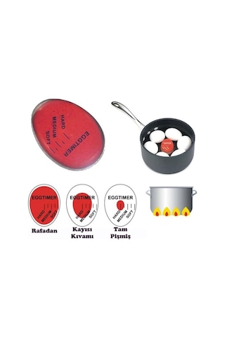 Qniay Yumurta Haşlama Zamanlayıcısı Dublör Yumurta Egg Timer