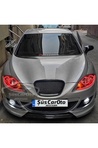 Seat Leon Mk2 2005-2008 Makyajsız Kasa İle Uyumlu Batman Yarasa Ayna Kapağı Piano Black Abs Plastik 00 Şüscaroto Aksesuar