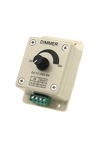 Dc Dimmer 12v-24v Led Ayarlayıcı 5050 3528 Led Şerit İçin Manuel Led Dimmer 12-24v 8a Dc Dimmer