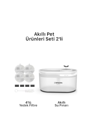 Xenon Smart Akıllı Kedi Köpek Su Pınarı 4'ü Filtre Seti