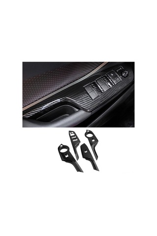 Wezone Toyota C-hr 2016-2021 Karbon Fiber Cam Pencere Panel Kapağı - Kolay Kurulum, Şık Görünüm