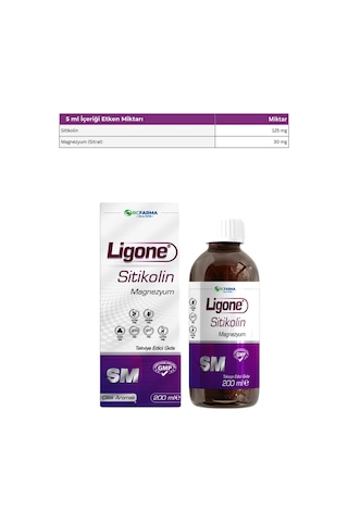 Ligone Sitikolin Magnezyum 200 ML