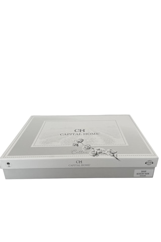 Capital Home Kroşetalı 6'lı Nevresim Takımı Çift Kişilik Krem
