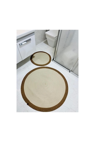 Hasır,jüt, Kilim, Paspas, Mutfak Halısı, Banyo Paspası, Halı,yolluk,2 Li Takım Daire Krem-hasır Krem-hasır