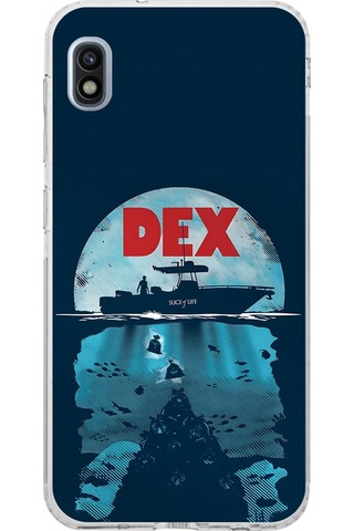 Samsung Galaxy A10 Uyumlu Şeffaf Kılıf Dexter Tasarımlı