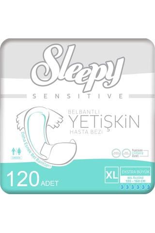 Sleepy Yetişkin Hasta Bezi XL 4 x 30'Lu 120 Adet