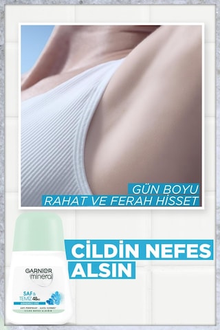 Garnier Mineral Saf&temiz Arındırıcı Etki Roll-on Deodorant