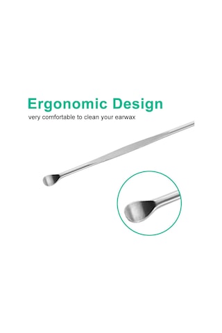 Yifomall 6 Parça Kulak Bakım Seti - Paslanmaz Çelik Kulak Temizleme Kaşığı Ve Fırçası İle Hijyenik Kulak Bakımı