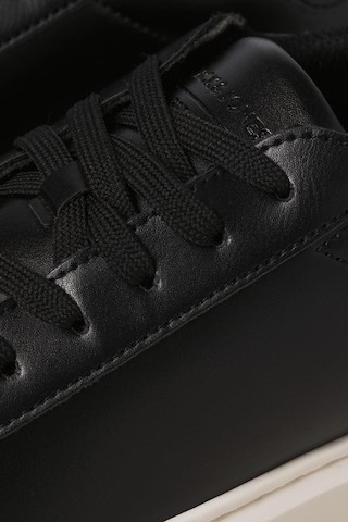Jack & Jones Jfwaspıre Erkek Günlük Sneaker Ayakkabı Pu Deri, Cupsole Taban Noos Siyah