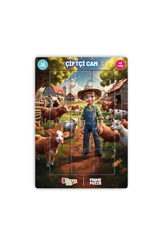 Btoys 5 Adet Lisanslı 12 Parça Can Serisi Puzzle Karışık