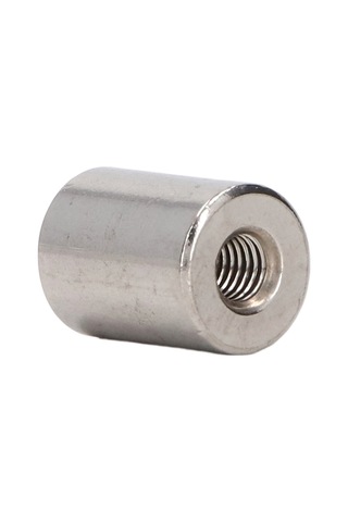 Samdoo 304 Paslanmaz Çelik M5x0.8 İç Vida Bağlantı Somunu, 12mm Uzunluk, 16mm Dış Çap - 20 Adet, Ev Dekorasyonu Ve Mekanik Bakımda Kullanım