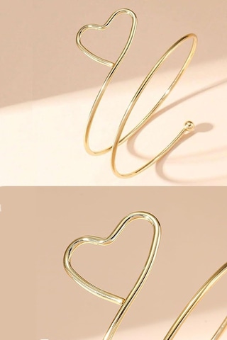 Gold Kalpli Pazu Bandı Üst Kol Bilekliği Ayarlanabilir Gold