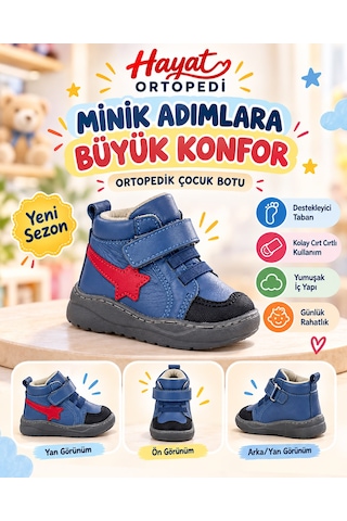 Özpınarcı Deri Ve Confort Bebe Bot Mavi