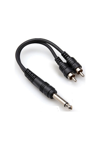 Hosa Technology Ypr124 15 Santim 1/4 Ts Erkek - Dual Rca Erkek