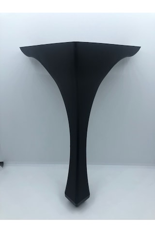 Lükens 28x16x16 Cm Siyah Plastik Puf-sehpa Ayağı 4 Adet