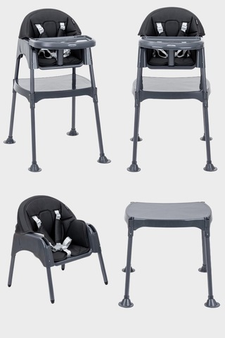 Wellgro Growup Çalışma Masalı Mama Sandalyesi, Siyah