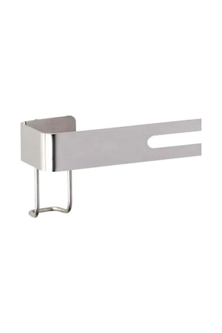 Paslanmaz Çelik Havluluk Duvara Monte Banyo Havlu Askılığı Dayanıklı Modern Tasarım Gümüş