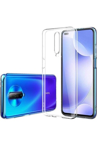 Xiaomi Redmi K30 Kılıf Zore Süper Silikon Kapak Renksiz
