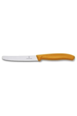 Victorinox 6.7836.L119 11Cm Tırtıklı Domates & Sosis Bıçağı Trncu Turuncu