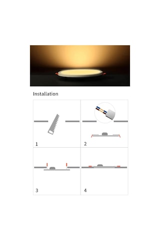 Cata Ct-5647 15w Plus Ayarlanabilir Delik Çaplı Sıva Altı Led Panel Armatür, Çerçevesiz Yüksek Işık Güçlü T Çok Renkli