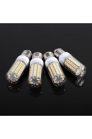 Yaozixa E27 Vidalı Led Mısır Ampulü 4 Adet - 10w 220v Islak Beyaz Işık - Enerji Verimli Ev Aydınlatması