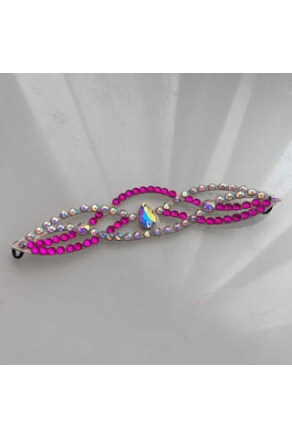 Kristal Taşlı El Yapımı Jimnastik & Dans Yarışma Tokası Saç Aksesuarı Karışık (Çok Renkli) 49807699