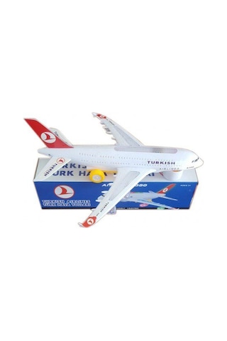 Thy Airbus A380 Işıklı Sesli & Yürüyebilen Oyuncak Uçak Orta Boy
