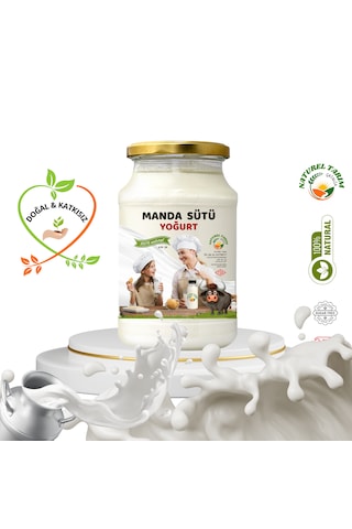 Naturel Manda Sütü Yoğurt Tam Yağlı 800 Gr