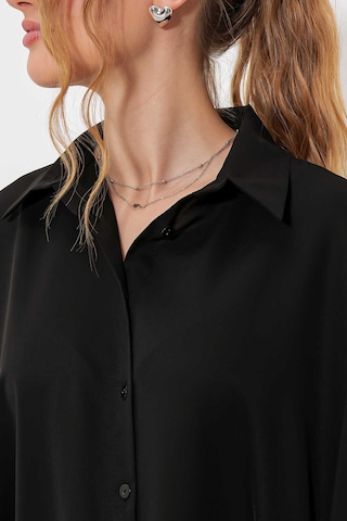 Gabria Oversize Gömlek Siyah