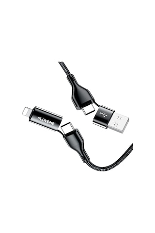 Floveme 4in1 Usb To Type C -type To Type Kablosu+iphone Başlık Usb 1m- 5775