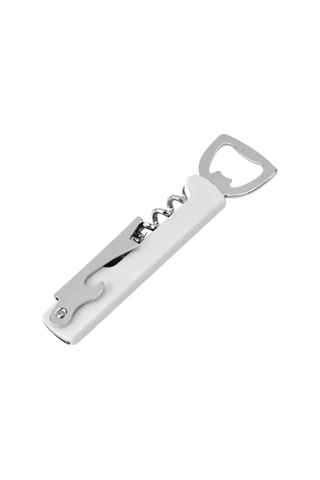 Metal Tirbuşon Ve Şişe Açacağı Seti Beyaz Diğer