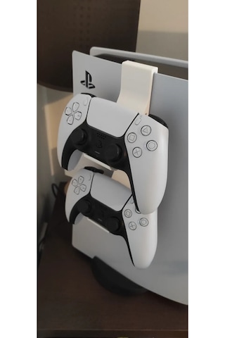 Ps5 Uyumlu 2'li Kol Tutucu Aparat, Ps5 Konsol Aparatı, Ps5 Joystick Standı Beyaz