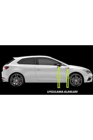Seat Leon Cupra Yan Aynalar Ve Çamurluk Yanı Damla Desen Bıçak Lo