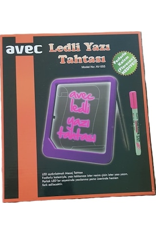 Ledli Yazı Tahtası 20X22 Cm.Fosforlu Kalem Hediye