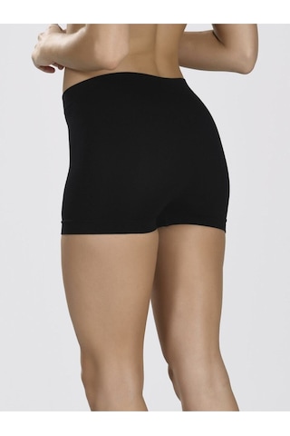 Kadın Taktel Dikişsiz Mini Şort Siyah