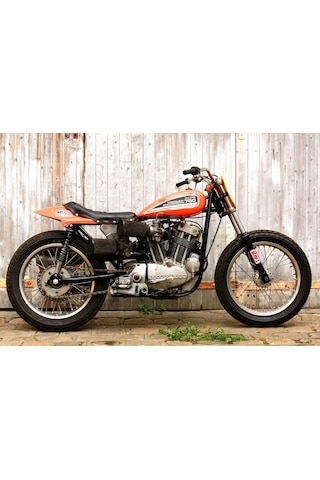 Harley Davidson Xr750 Turuncu/siyah 1:18 Model Motosiklet