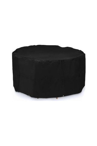 Yuvarlak Bahçe Mobilya Kapağı, Açık Masa Toz Kapağı 180 90 Cm Altın - Beyaz