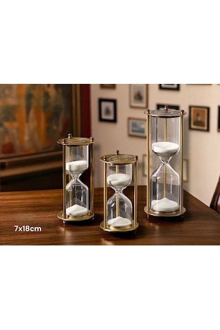 Dekoratif Cam Kum Saati 7x18 Cm Diğer
