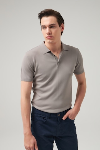 D's Damat Ds Damat Slim Fit Gri Düz Örgü T-Shirt 0Hf069421001M Gri