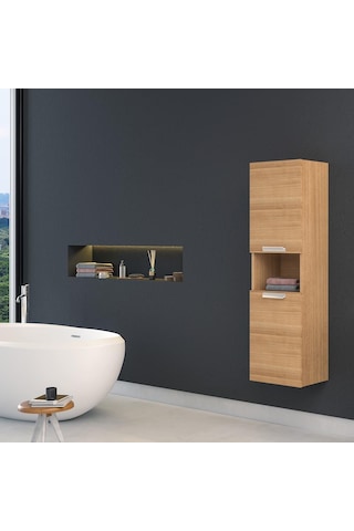 Orka Nova 60 Cm Mdf Morgana Kiraz Banyo Dolabı Takımı, Boy Dolabı Çok Renkli
