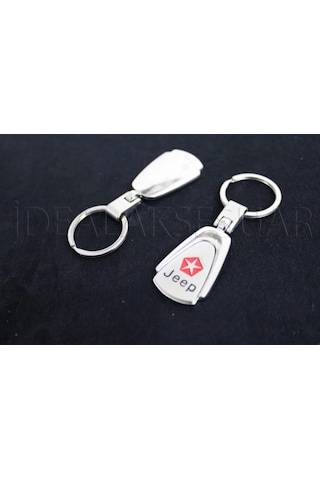 Jeep Metal Oval Anahtarlık Şık Kaliteli Aksesuar Çanta Araba New