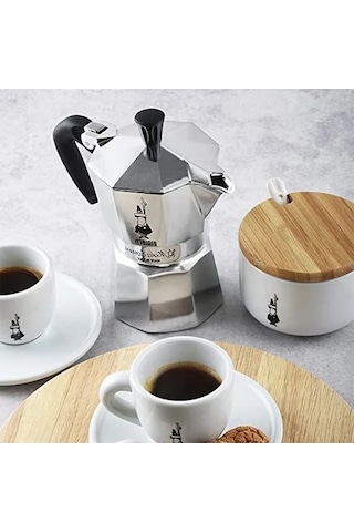 6 Kupa Kapasitesine Uygun Ocak Üstü Espresso Pişirici - Alüminyum Gövde