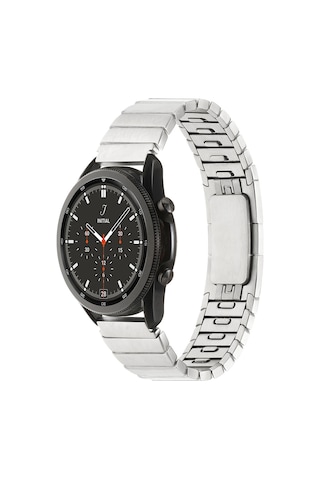 Gear S3 22mm Uyumlu Krd-82 22mm Metal Mkst Kordon-gümüş