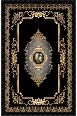 Rovigo Home Dijital Baskı Yıkanabilir Kaymaz Taban Salon Halısı RVG0329 Çok Renkli