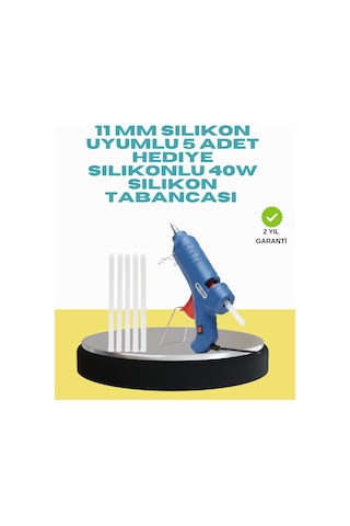 Hepsi 5 Silikon Hediyeli 40w Silikon Tabancası Ev Ve Hobi Kullanımı Najmaddin