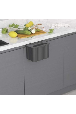 Starax Askılı Çöp Kovası 5lt. Gri S-2575-a