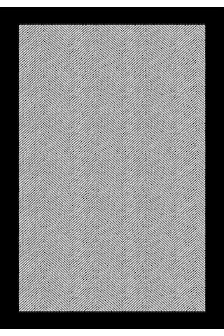 3 Lü Banyo Paspas Takımı Kaymaz Tabanlı Yıkanabilir Siyah B1255 Siyah - Gri