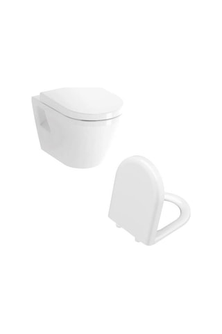 VitrA İntegra Rim-ex Kanalsız Asma Klozet + VitrA Duroplast Yavaş Kapanır Kapak