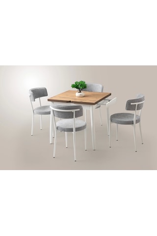 Yanlardan Açılır Büyüyen Yemek Masası Meşe 65 x 100 CM Sadece Masa Fiyatıdır
